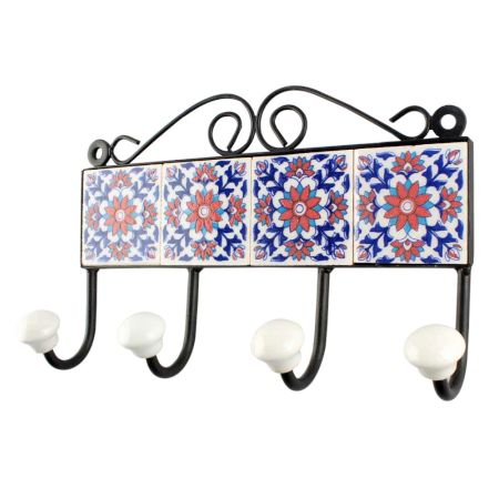 Red Sunflower Ceramic Tile Hook Online